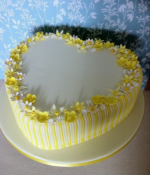 Spring anniversary cake